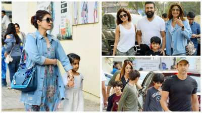 Despite of their busy schedule, our favourite Bollywood stars never fail in fulfilling their parental duties. Twinkle Khanna, Hrithik Roshan and Shilpa Shetty took some time off to enjoy Sunday with their kids.
