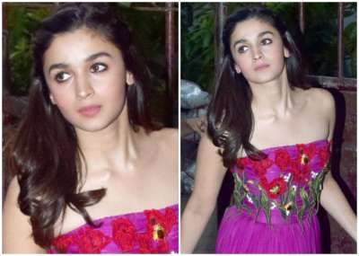 When it comes to fashion, there's no beating Bollywood actress Alia Bhatt. Her style graph is moving up exponentially and there's no stopping for sure. Yesterday, she was spotted wearing a perfect magenta-coloured Dolce and Gabanna dress on a casual outing. And the best part is, the colour of the dress is perfectly complementing her flawless skin tone. 