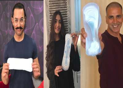 Aamir Khan accepted Twinkle's PadMan challenge and wrote, ''Thank you @mrsfunnybones 
Yes, that&rsquo;s a Pad in my hand &amp; there's nothing to be ashamed about. It's natural! Period. #PadManChallenge. Copy, Paste this &amp; Challenge your friends to take a photo with a Pad. Here I am Challenging @SrBachchan , @iamsrk &amp; @BeingSalmanKhan.''