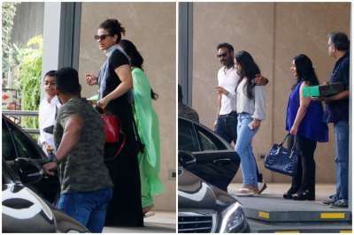 Ajay Devgn and wife Kajol are one of the most wonderful couples of the silver screen. Both the stars were seen leaving a restaurant after lunch with their kids.