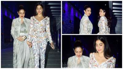 Can you take your eyes off? Well, we too can't. Janhvi Kapoor and Sridevi were recently spotted outside a Mumbai restaurant and we have to say, they looked ethereal.