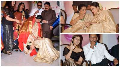 Bollywood's legendary singer Asha Bhosle was honoured with the 5th Yash Chopra Memorial Award. Jackie Shroff, Parineeti Chopra, Alka Yagnik were also present at the award function.