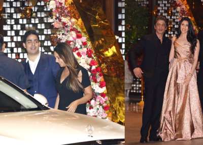 The Ambani couple Mukesh Ambani and Nita Ambani threw a grand pre-wedding party for their son Akash Ambani and Shloka Mehta. The event witnessed number of high profile dignitaries including Bollywood and cricket celebrities.&amp;nbsp;
&amp;nbsp;