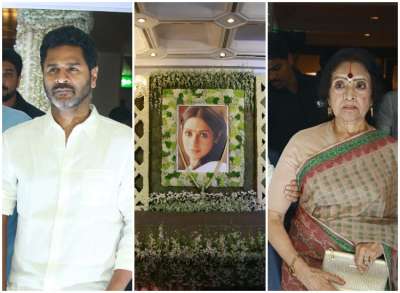Sridevi's prayer meet was held in Chennai on Sunday. The condolence meet saw the attendance of several Tamil actors along with Boney Kapoor and daughters Janhvi and Khushi who flew down from Mumbai for the event.