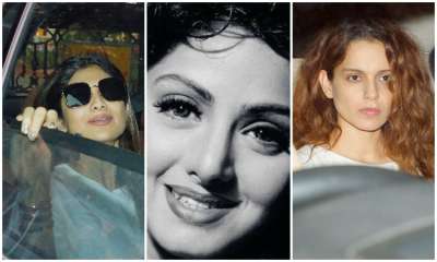Remembering late actress Sridevi, several Bollywood celebrities paid visits to the Kapoor family today. Sridevi breathed her last on February 24 in Dubai due to accidental drowning.