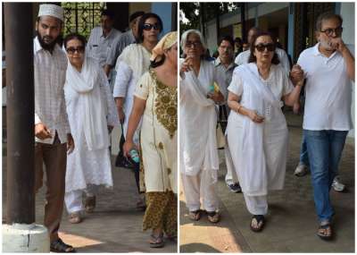 Veteran actress Shammi, who is fondly known as Shammi Aunty by the film industry passed away on Monday. She was 87. Megastar Amitabh Bachchan shared the news of her demise on his Twitter, posting throwback pictures of the actress. Her funeral was held on Tuesday afternoon in Mumbai. It was attended by her close friend Asha Parekh, Farida Jalal, Farah Khan, Boman Irani, Anu Kapoor and many other Bollywood celebrities. 