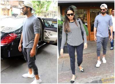 Shahid Kapoor recently returned to Mumbai from Tehri after shooting for his upcoming film Batti Gul Meter Chalu. Today, the Padmaavat actor was spotted enjoying a day out with wife Mira Rajput.
