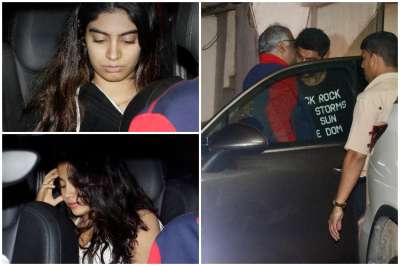 Veteran actress Sridevi&rsquo;s husband Boney Kapoor and daughters Janhvi Kapoor and Khushi Kapoor were spotted at actor Arjun Kapoor&rsquo;s house.