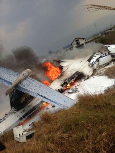 US-Bangla Airlines plane broken into several large pieces, killing at least 50 people in the deadly crash