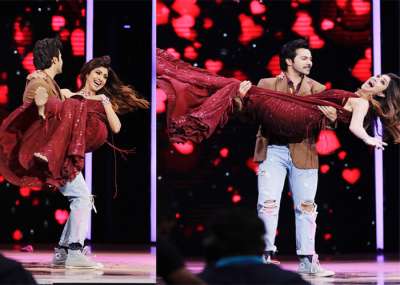 Varun Dhawan who is gearing up for the release of October is on a promotional spree for his forthcoming film. The actor went on the sets of Super Dancer Chapter 2 and had some fun moments with Shilpa Shetty on the show.