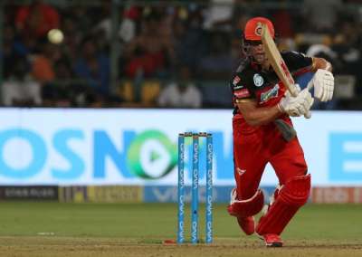Star South African batsman AB de Villiers struck a half century with a late flurry of sixes as Royal Challengers Bangalore beat Kings XI Punjab by four wickets to notch up their first win in the IPL-11 in Bengaluru on Friday. De Villiers (57 off 40 balls) played anchor after the early departure of captain Virat Kohli (21) before he opened up his arms towards the end for some lusty blows as the RCB chased down the target of 156 with three balls to spare.