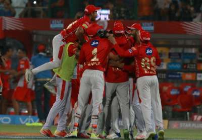 Kings XI Punjab emerged winner by four runs as embattled Delhi Daredevils' woeful run of form in the Indian Premier League continued despite a change in venue and many changes in the team on Monday.
