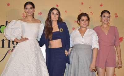 Veerey De Wedding trailer launch was one glamorous event&amp;nbsp; The star cast Kareena Kapoor Khan. Sonam Kapoor,&amp;nbsp;&amp;nbsp;Swara Bhaskar and Shikha Talsania put on their best fashion feet forward at the event.