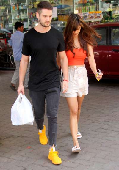 Bollywood actress Disha Patani who recently featured in Baaghi 2, was spotted with her gym buddy after a salon session in Mumbai.&amp;nbsp;