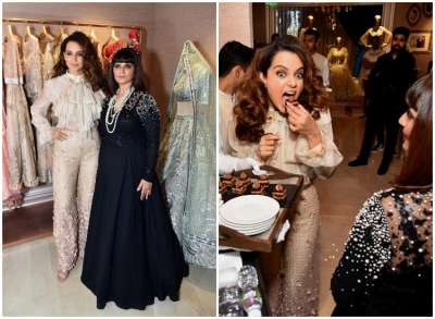 Bollywood actress Kangana Ranaut, who will be seen next in Manikarnika:&amp;nbsp; The Queen of Jhansi, inauguarted Neeta Lulla''s store in Delhi today.