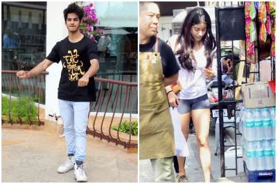Ishaan Khatter was recently spotted promoting his upcoming film Beyond the Clouds along with his co-star Malavika Mohanan. Janhvi Kapoor, on the other hand was snapped in Bandra.