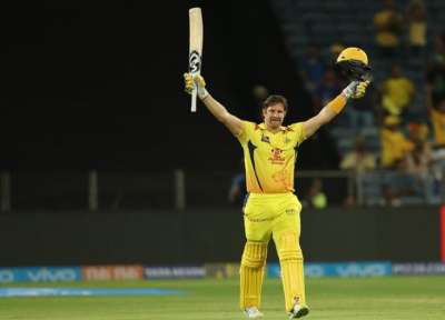 Seasoned all-rounder Shane Watson smashed his third IPL century as Chennai Super Kings moved to their new 'home' in style by producing a comprehensive 64-run win over Rajasthan Royals.