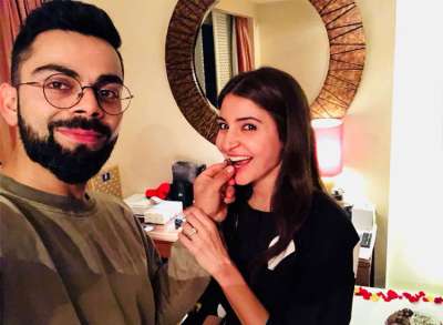 On Anushka Sharma's first birthday after marriage, Virat Kohli showers all his love on his lady love by adding extra sweetness to her life with his special birthday post and ofcourse cake.