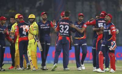 Delhi Daredevils restored some pride with an upset 34-run win over the formidable Chennai Super Kings in a dead rubber of the Indian Premier League at the Feroz Shah Kotla stadium in New Delhi.