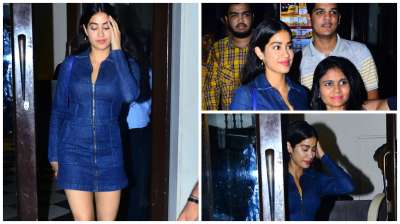 Janhvi Kapoor is gradually on the way to become style diva of Bollywood. The aspiring actress was recently spotted with her friends and we have to stay she looked stunning.