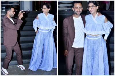 Actress Sonam Kapoor and her husband Anand Ahuja attended the special screening of Veere Di Wedding.