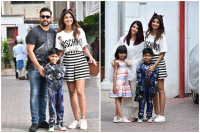 Actress Aishwarya Rai Bachchan and her lovely daughter Aaradhya attended the birthday party of Shilpa Shetty and Raj Kundra's son Viaan.