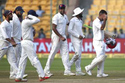 Afghanistan's dreams of scripting a fairytale turned into a virtual nightmare as a ruthlessly professional India demolished them by an innings and 262 runs inside two days to win the historic one-off Test match at Bengaluru.