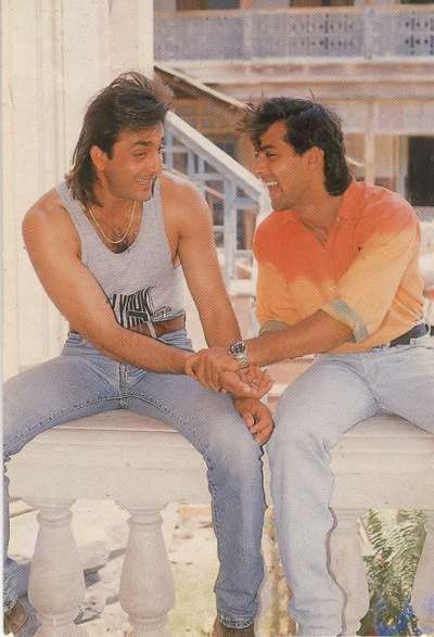 Bonded while working on several films together, Salman and Sanjay set an example of true brotherhood.&amp;nbsp;
This picture is a pure reflection of the bond they shared back then.
