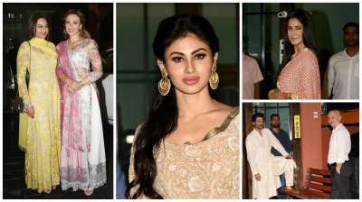 A grand Eid celebration was held at Arpita Khan and Aayush Sharma's residence and it was attended by a bevy of Bollywood celebrities. From Mouni Roy, Katrina Kaif to Anil Kapoor, it was a starry affair.