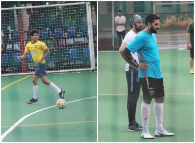 Like every Sunday, even today both the actor caught up for a game of football in the city. On the ground, Ranbir Kapoor and Abhishek Bachchan were engrossed in a deep conversation. Actor&amp;nbsp;Ishaan Khatter had also joined them for the football match.