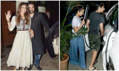 Malaika Arora was spotted with son Arhaan Khan in Bandra, Mumbai on Sunday. Meanwhile, actress Shilpa Shetty attended&amp;nbsp;&amp;nbsp;Iftaar party with husband Raj Kundra.