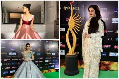 The glittering ceremony of IIFA 2018 took place on Sunday night. From Rekha to Kriti Sanon, Bollywood beauties made heads turn at the green carpet with their stylish appearances.