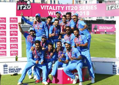 Rohit Sharma's elegant unbeaten century made it a walk in the park for India as they cruised to a seven-wicket victory against England to clinch the three-match T20 International series 2-1 at Bristol.