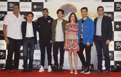 Karan Johar on Thursday threw a success party for the successful run of Dhadak at the box office.&amp;nbsp;