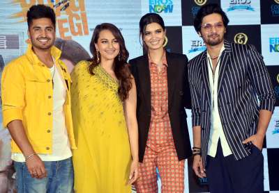 Sonakshi Sinha, Jassie Gill, Diana Penty and Ali Fazal launched the trailer of their upcoming film Happy Phirr Bhag Jayegi on Wednesday at Novotel Juhu.&amp;nbsp;