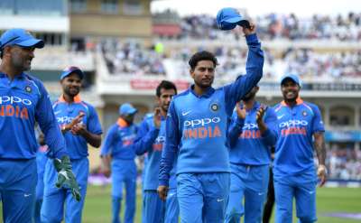 Chinaman Kuldeep Yadav bamboozled England batsmen with a mesmerizing spell before Rohit Sharma's sublime century saw India cruise to an eight-wicket victory in the first ODI at Trent Bridge, Nottingham. Kuldeep's career-best figures of 6 for 25 allowed England to only score a modest 268 on good batting conditions.