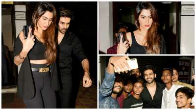 Kartik Aaryan, who shot to fame with Sonu Ke Titu Ki Sweety was spotted with girlfriend Dimple Sharma on a dinner date.
&amp;nbsp;