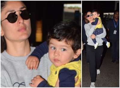 Bollywood diva Kareena Kapoor Khan who made a smashing comeback to Bollywood with Veere Di Wedding, is back from her London vacation. The actress was spotted at the Mumbai airport with her adorable son Taimur Ali Khan.