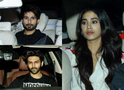 While fans are eagerly awaiting the release of Janhvi Kapoor and Ishaan Khatter starrer Dhadak on July 20, Bollywood celebs watched the movie in a special screening at YashRaj Studios. From Shahid Kapoor to Karishma Kapoor to Janhvi's sisters Anshula and Khushi, everyone arrived to enjoy the movie.