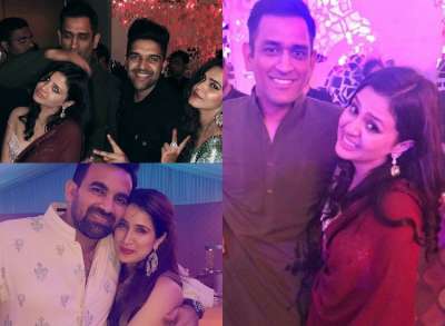Former minister Praful Patel&amp;rsquo;s daughter Poorna Patel got engaged to industrialist Namit Soni. The pre-wedding ceremonies have begun and celebrities like MS Dhoni, Sophie Choudhary, Yuvraj Singh and others made a classy appearance.