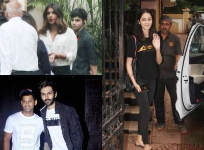 Kartik Aaryan, Ananya Pandey, Priyanka Chopra and others were spotted in the city. Have a look at their cool pictures