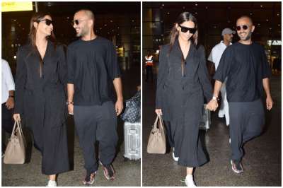 Actress Sonam Kapoor and her husband Anand Ahuja have finally returned to Mumbai after their vacation in London and Japan.