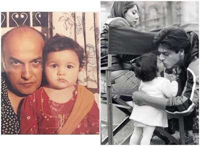 Bollywood stars love to share throwback pictures on social fans, treating fans with candid moments. From cute childhood photographs to off-screen camera shots, have a look at ten Bollywood throwback pictures that are just delightful to watch.