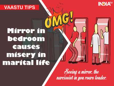 Mirror in bedroom causes misery in marital life