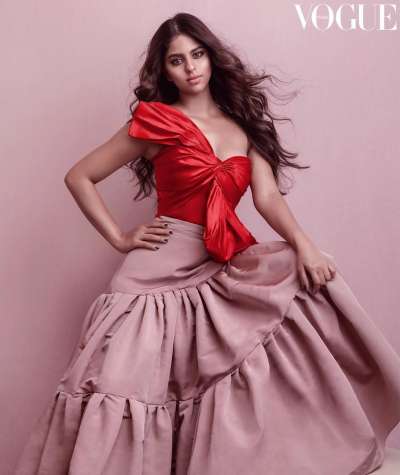 Suhana Khan is styled by Anaita Shroff Adajania for her magazine debut.