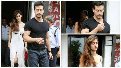 Rumoured lovebirds Tiger Shroff and Disha Patani never miss out on an opportunity to spend time with each other. The couple was spotted at an eatery today but was in no mood of getting clicked.