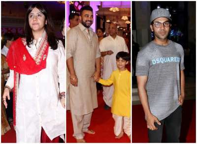 It is the occasion of Janmashtami and our celebs are soaking in the festive spirit in full swing. ISKON temple celebrated its 40th anniversary on the festival and Bollywood celebs made sure to offer prayers to Lord Krishna.