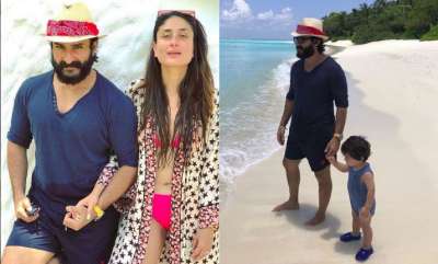 Kareena Kapoor Khan, Saif Ali Khan, Soha Ali Khan and Kunal Kemmu are vacationing in Maldvies with their children, Taimur and Inaaya.