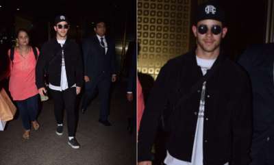 Nick Jonas isn't able to bear the distance between him and his fiancee Priyanka Chopra and so he quickly took a flight to Mumbai to spend some time with the love of his life.&amp;nbsp;