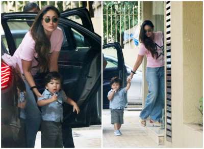 Bollywood couple Saif Ali Khan and Kareena Kapoor Khan along with their son Taimur Ali Khan returned to Mumbai today after enjoying their week-long vacation in the Maldives.